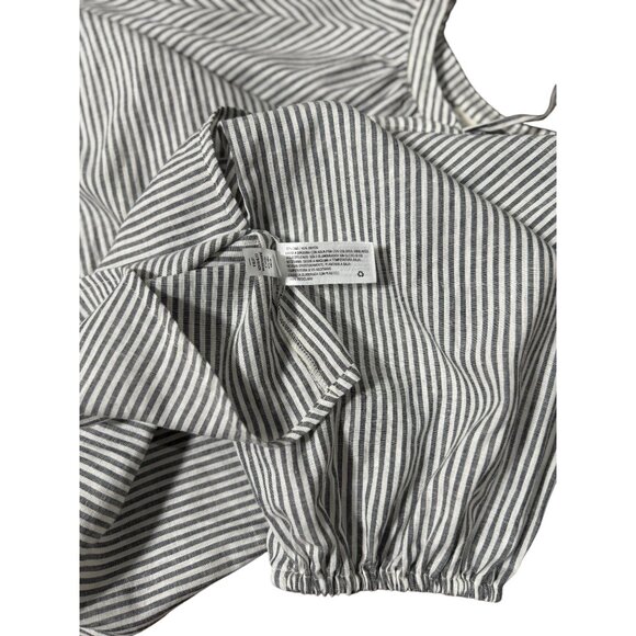 NEW A New Day Top Women’s XL Blue White Striped 3/4 Sleeves Blouse Flowy Casual - Picture 9 of 9